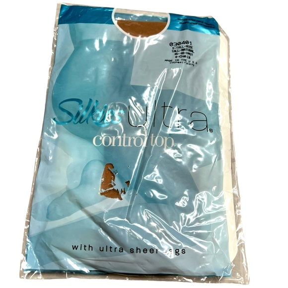 Silkies Ultra Control Top with ultra sheer legs 2004 nylon hose XTall Nude/ Tall - Picture 1 of 4